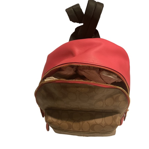 NWT_Coach Brown and Pink Backpack F32200 - Picture 5 of 5